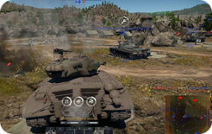 War Thunder News gameplay showing active combat in realistic battles with aircraft and ground vehicles