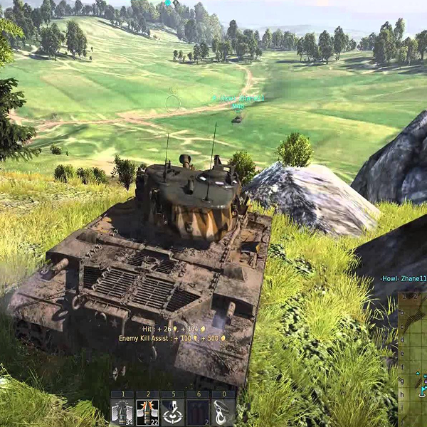 War Thunder News gameplay showing active combat in realistic battles with aircraft and ground vehicles