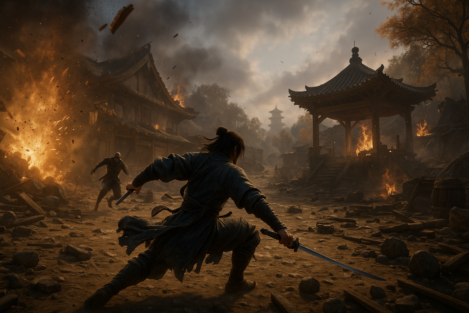 Starting Out in Where Winds Meet PC Game - gameplay scene in where winds meet pc game: Where Winds Meet PC Guide: Core Mechanics and Tips