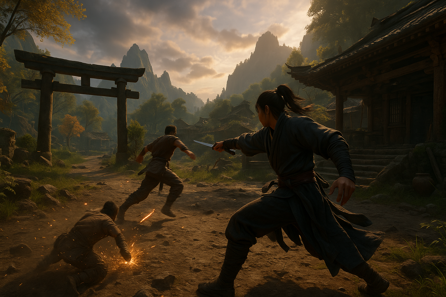 Avoid These Errors in Where Winds Meet PC Game - gameplay scene in where winds meet pc game: Where Winds Meet PC Guide: Core Mechanics and Tips