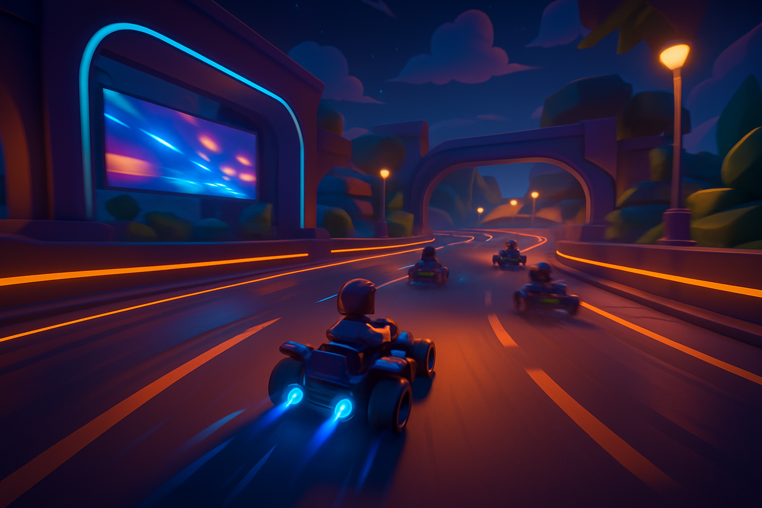 Play Disney Speedstorm Instantly With Aristeem Game - stylized game environment