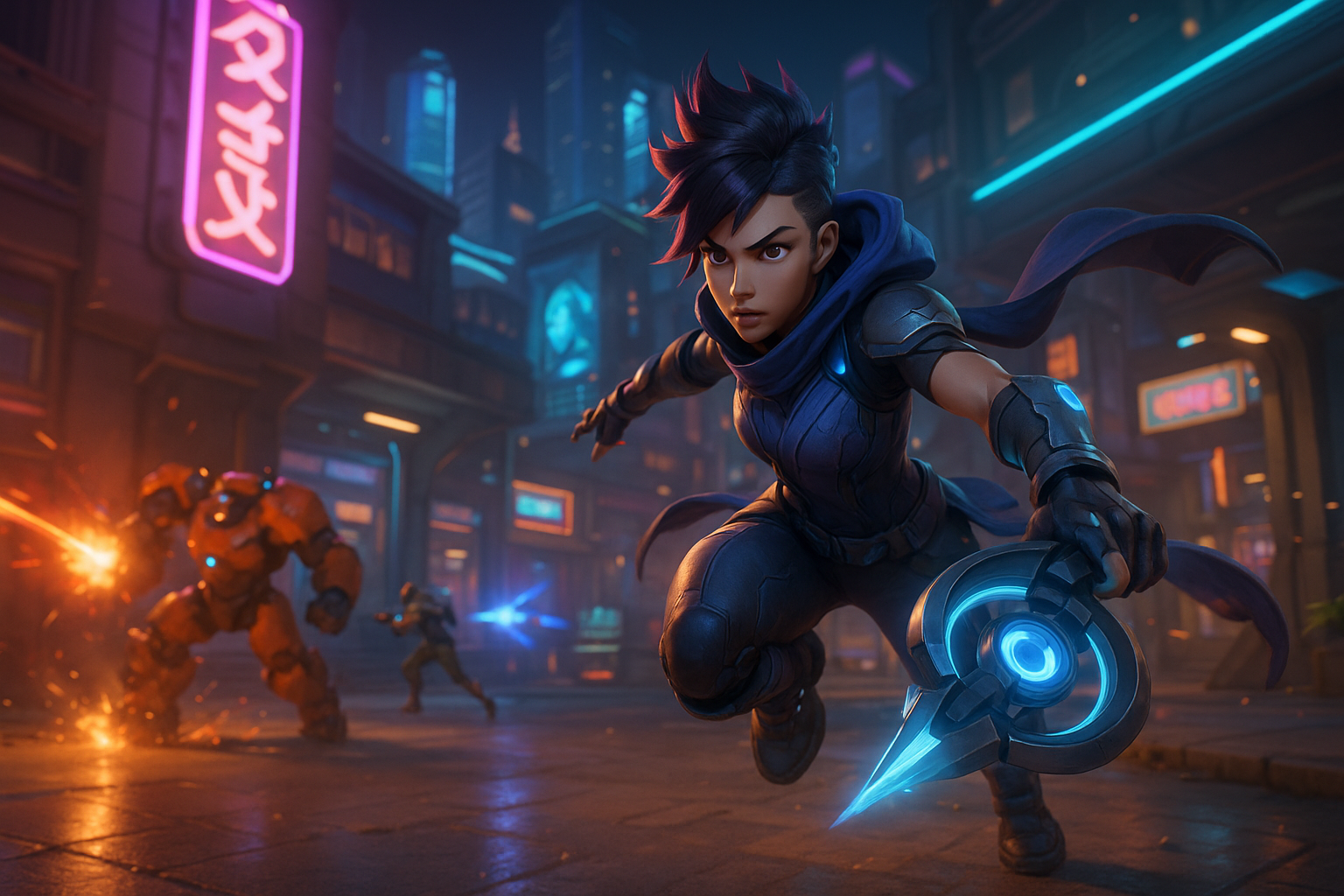 A Strong Return Point for Overwatch Season 3 - gameplay scene in Overwatch Game News: Season 3 Adds Shion and Neon Junction