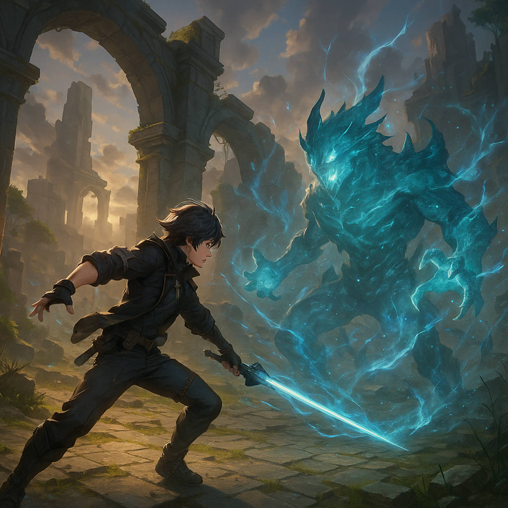 Exploration and battle scene from Wuthering Waves Game