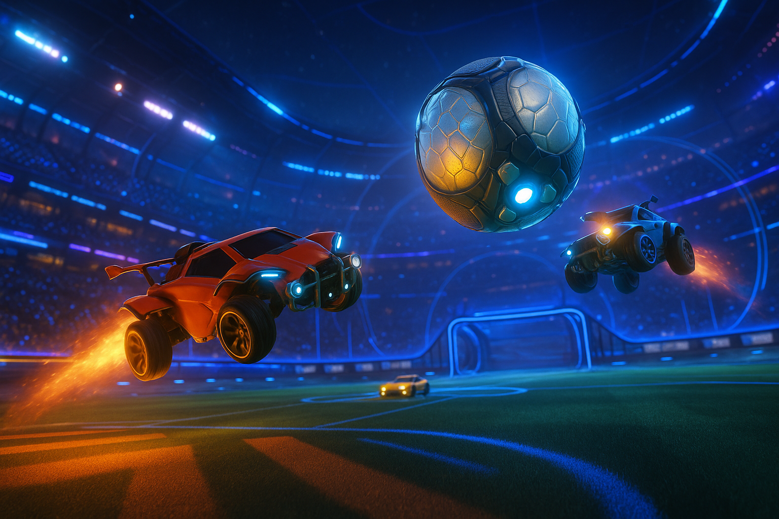 A Strong Moment to Jump Into the new season of Rocket League - gameplay scene in Rocket League