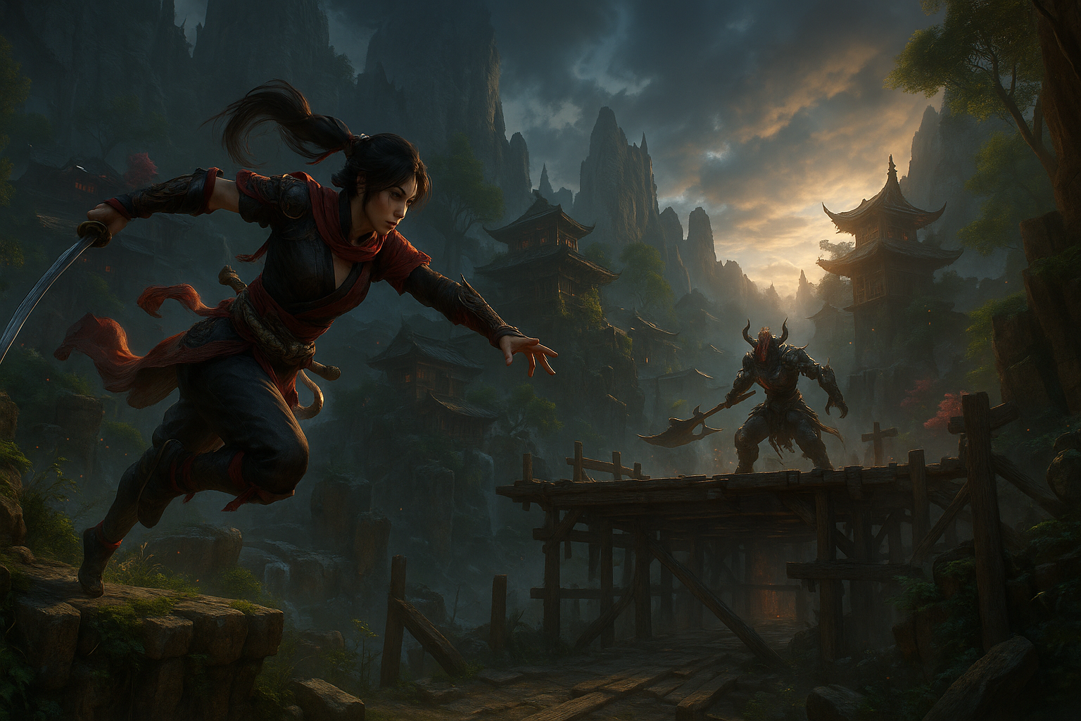 Why Naraka Bladepoint Is a Great Battle Royale - cinematic gameplay artwork for naraka bladepoint: Why Naraka: Bladepoint Is a Standout Battle Royale