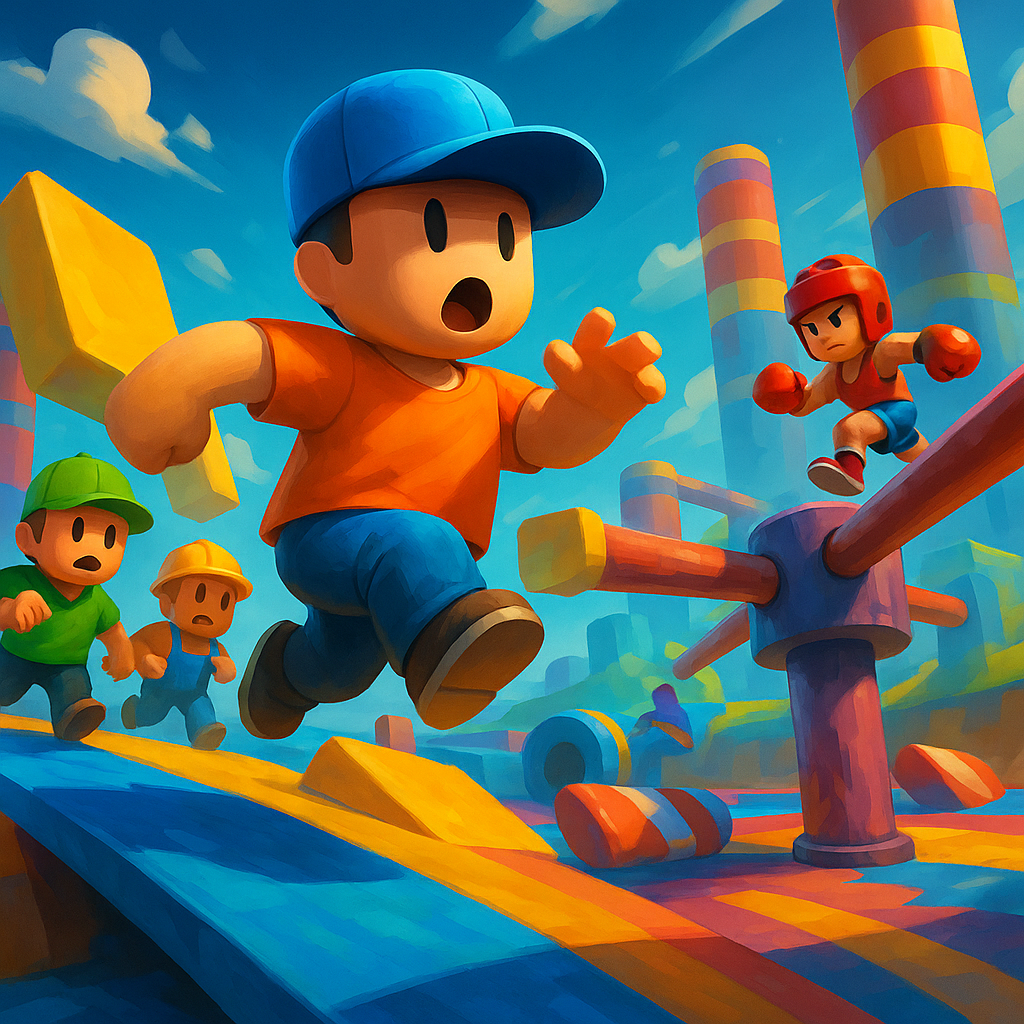 Cartoon Obstacle Race Action From Stumble Guys for PC