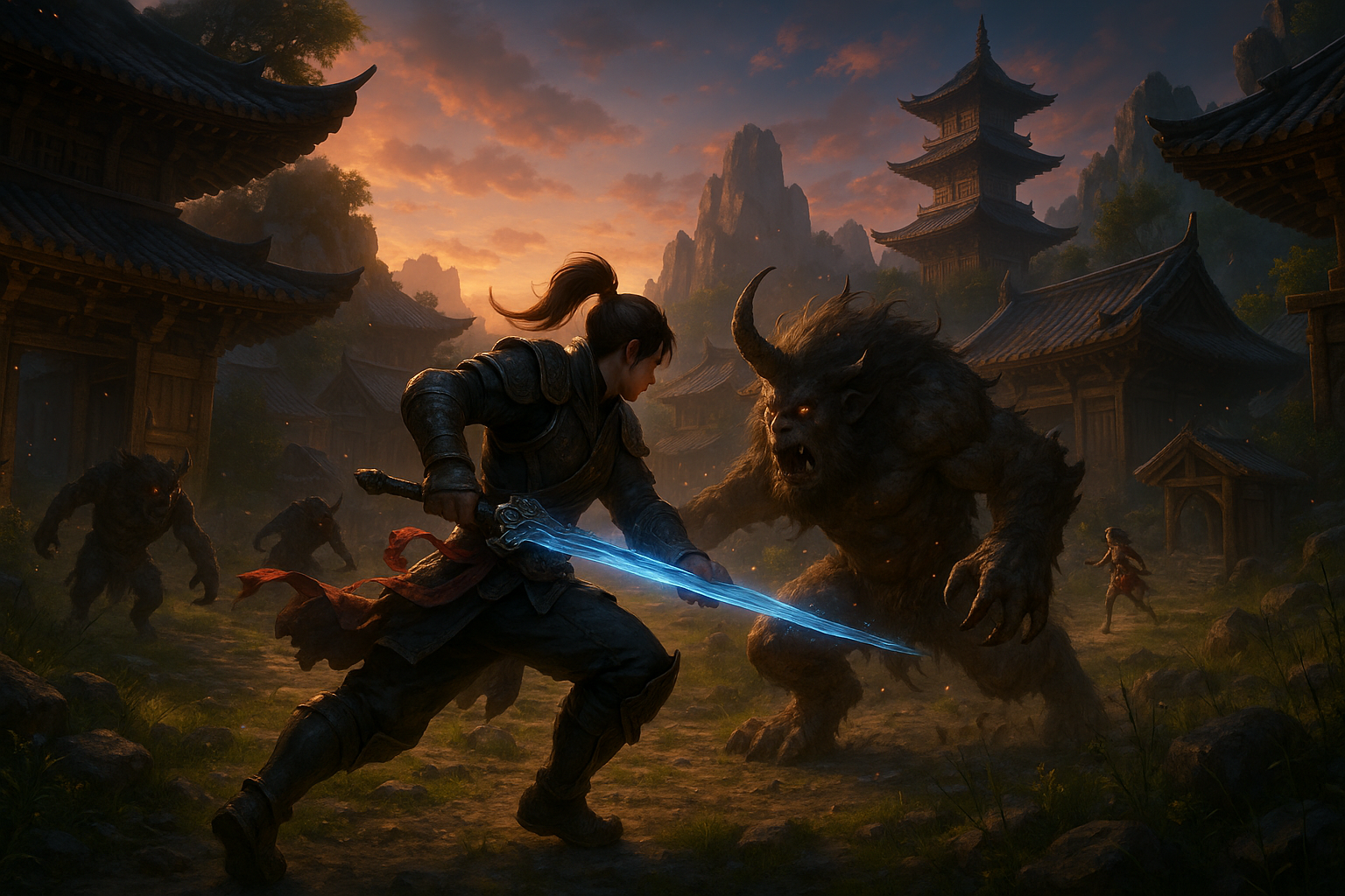 Who Will Click With MIR4 Global - cinematic gameplay artwork for Why MIR4 Global Is a Standout MMORPG for PvE and PvP