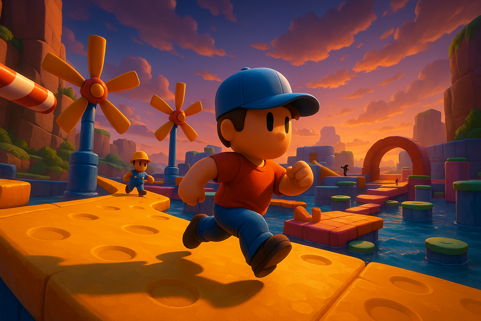 Who Keeps Coming Back to This Battle Royale Party Game - cinematic gameplay artwork for Why Stumble Guys Mobile Is a Great Party Battle Royale