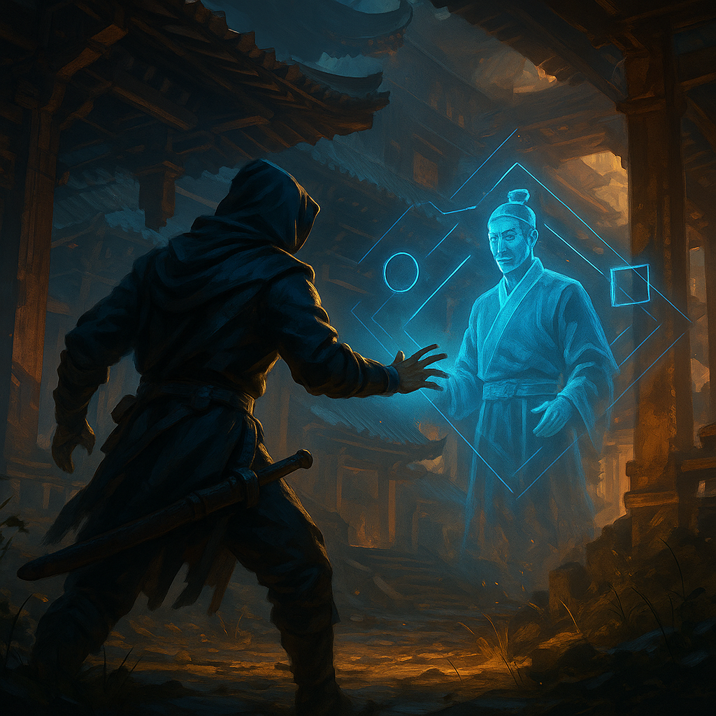 Player speaking with villagers during Where Winds Meet AI NPCs interactions