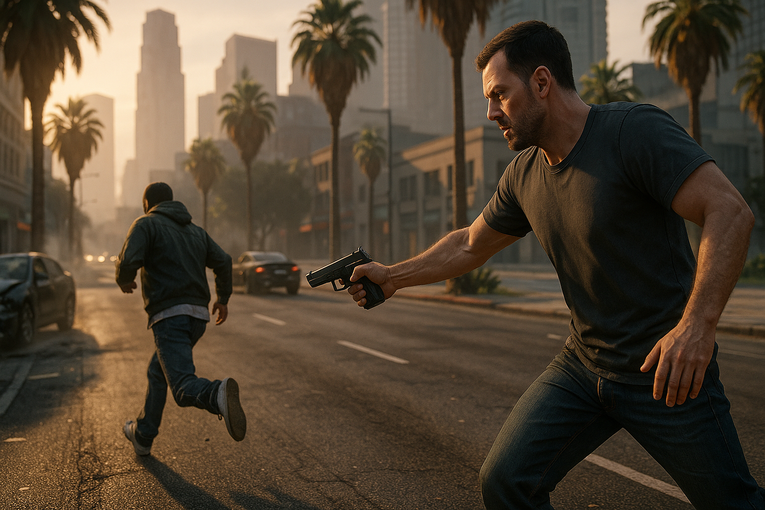 Who Gets the Most Out of Grand Theft Auto V Enhanced - gameplay scene in Is <strong>Grand Theft Auto V Enhanced</strong> Worth Revisiting Today?