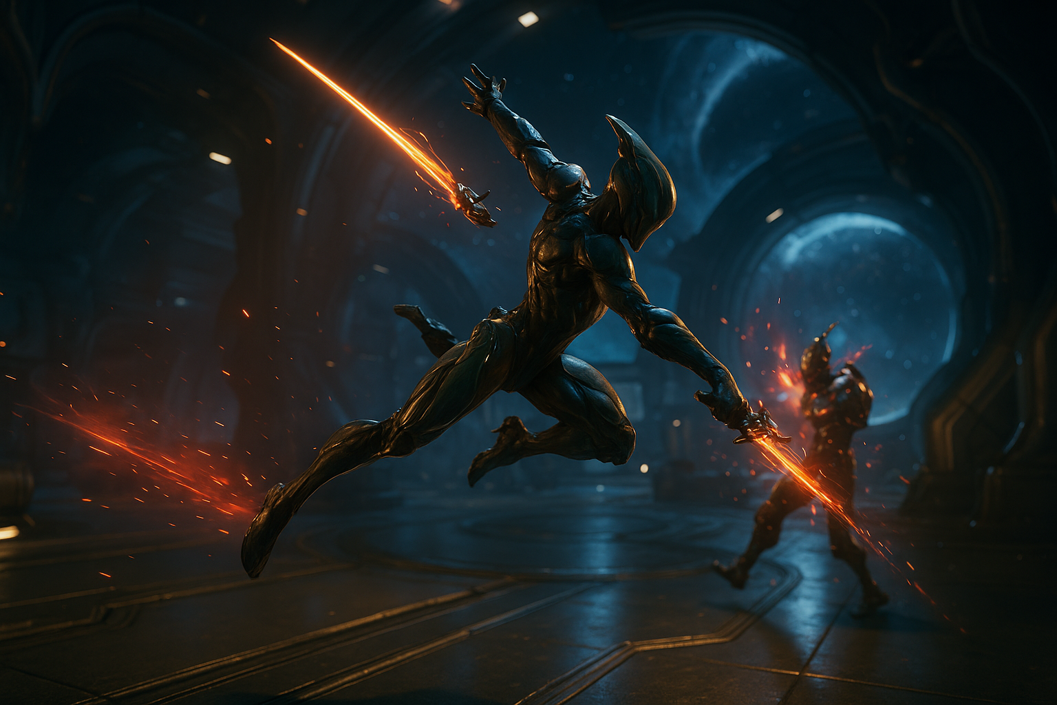 Who Will Click With This Space Ninja Grind - gameplay scene in Warframe