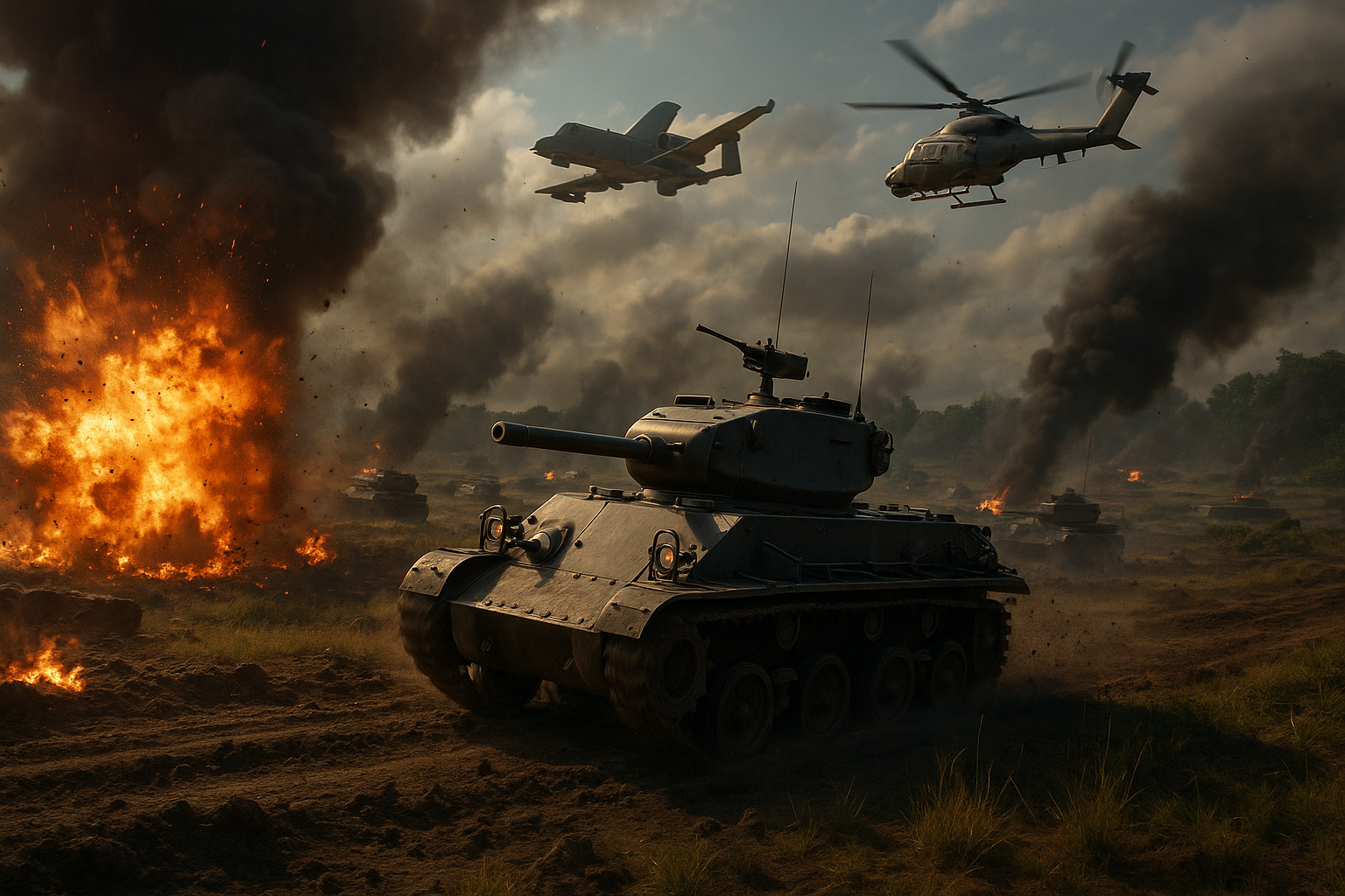 A New U.S. Scout Emerges in War Thunder News Vehicle Simulator Coverage - gameplay scene in War Thunder