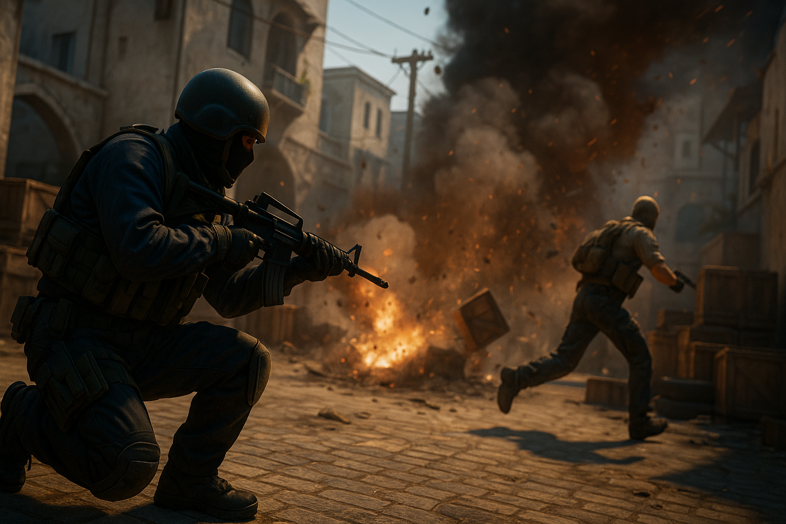 Beyond the Hype: Counter Strike Global Offensive New Case in a Tactical Shooter Review - gameplay scene in Inside the Counter Strike Global Offensive New Case: A Fresh Look at a Competitive Classic