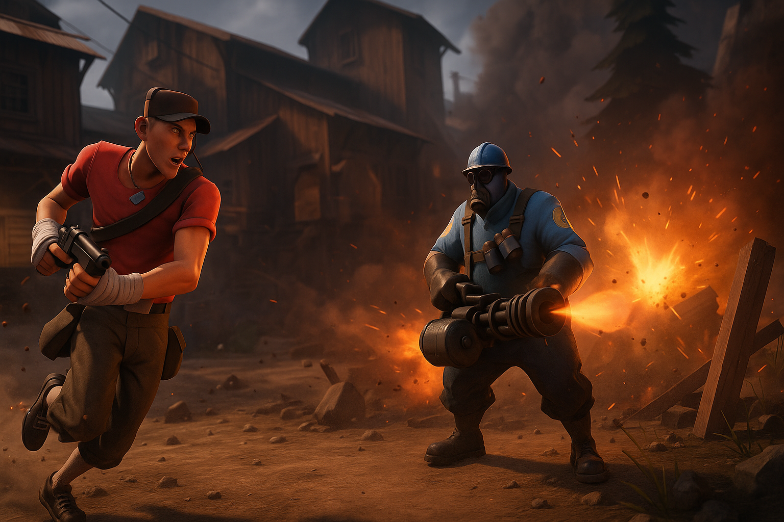 What to Play After the New Team Fortress 2 Update - gameplay scene in After the New Team Fortress 2 Update, Is Team Fortress 2 Worth Playing?