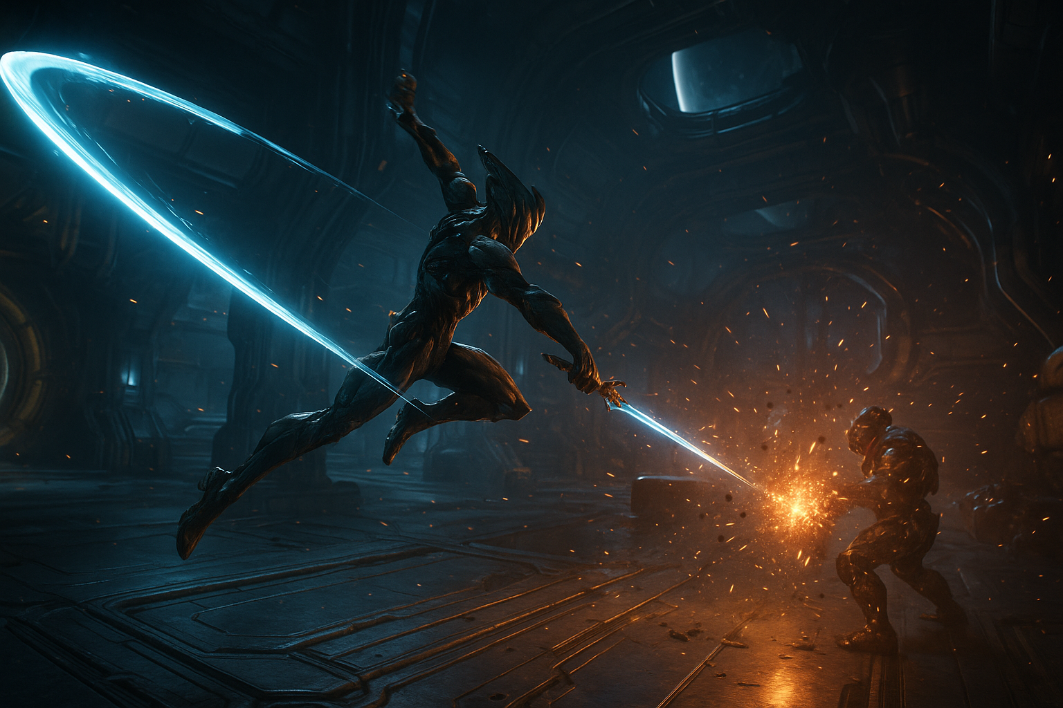 newest Warframe Review: Strengths, Weaknesses, and Gameplay - gameplay scene in Warframe