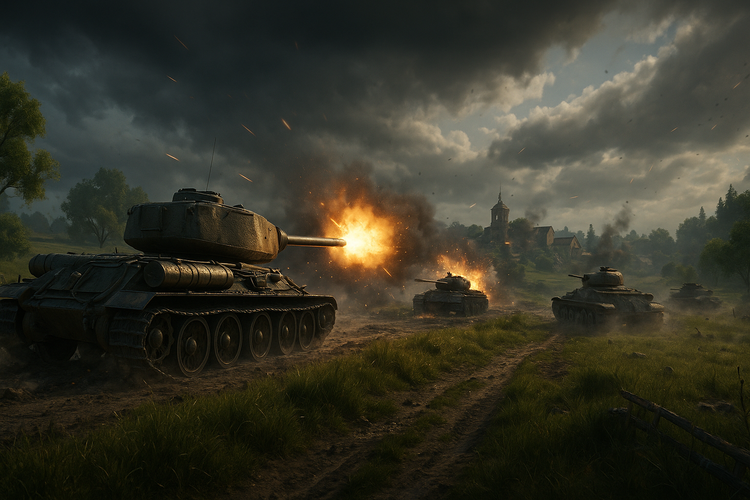 For Vehicle Simulator Fans, World of Tanks news Tracks Update 2.4 - gameplay scene in World of Tanks