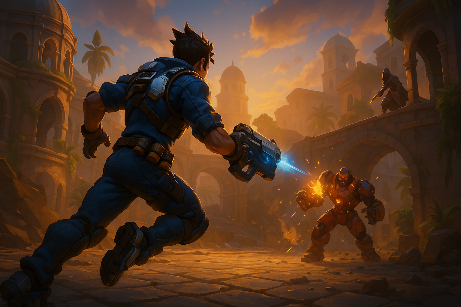 Who Clicks With New Game Overwatch and Why the Genre Lasts - cinematic gameplay artwork for New Game Overwatch: Why Overwatch 2 Defines the Hero Shooter