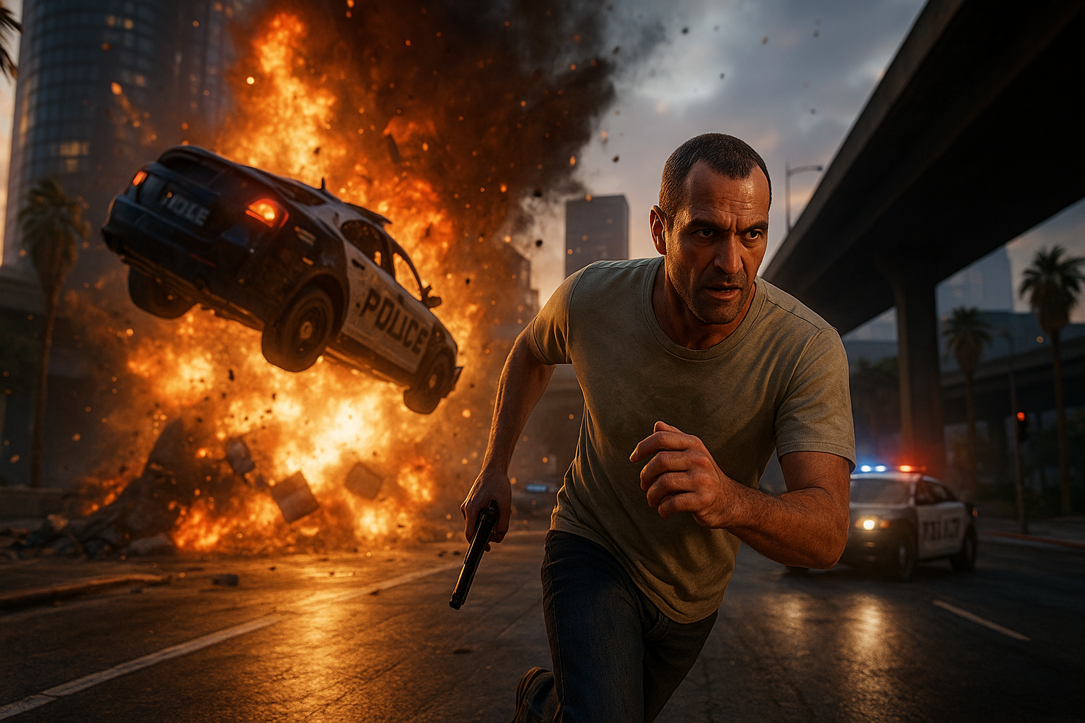Early Wins in Grand Theft Auto V Enhanced Action Guide - gameplay scene in Starting Strong in Grand Theft Auto V Enhanced: Essential Tips and Mechanics