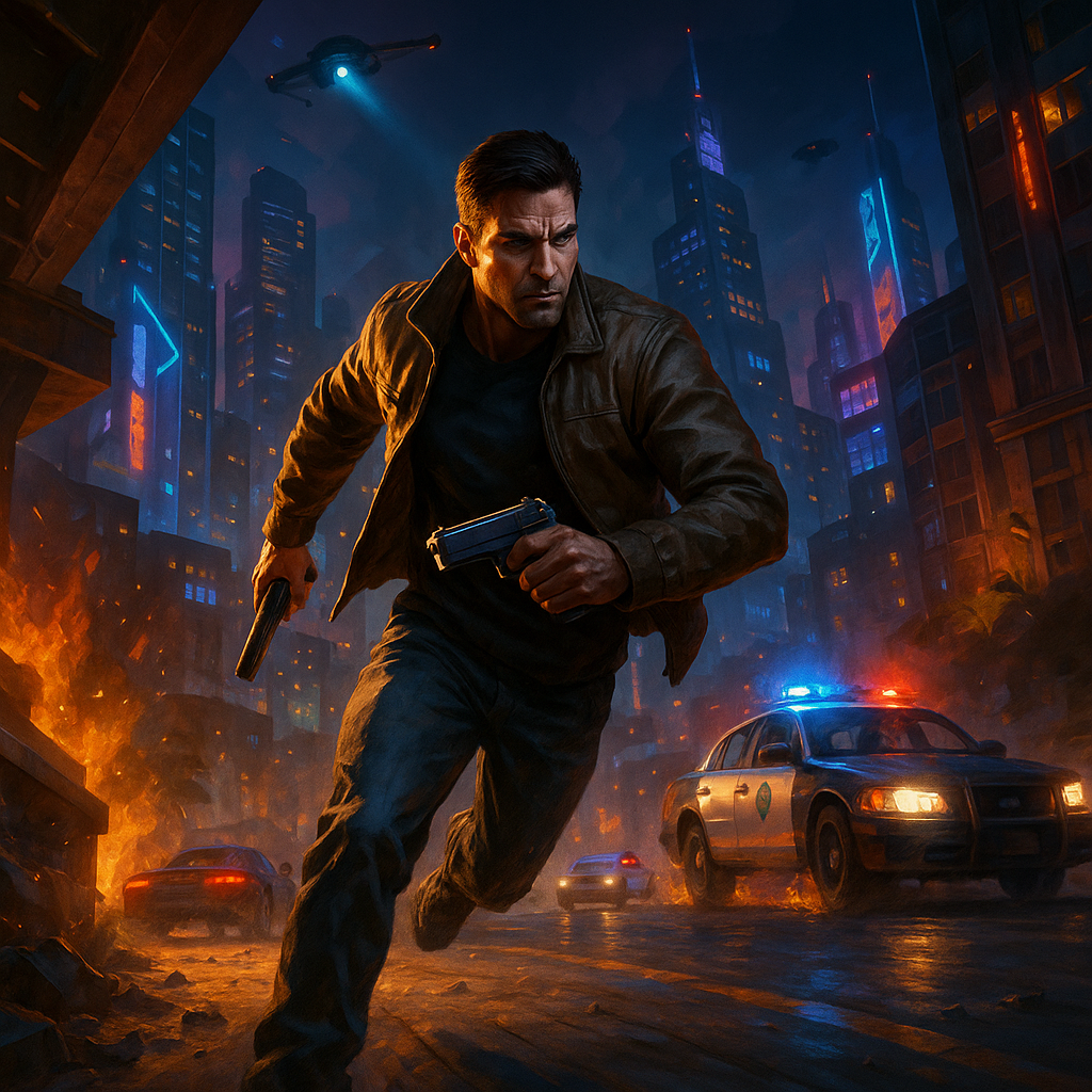 Beginner exploring Los Santos in Grand Theft Auto V Enhanced