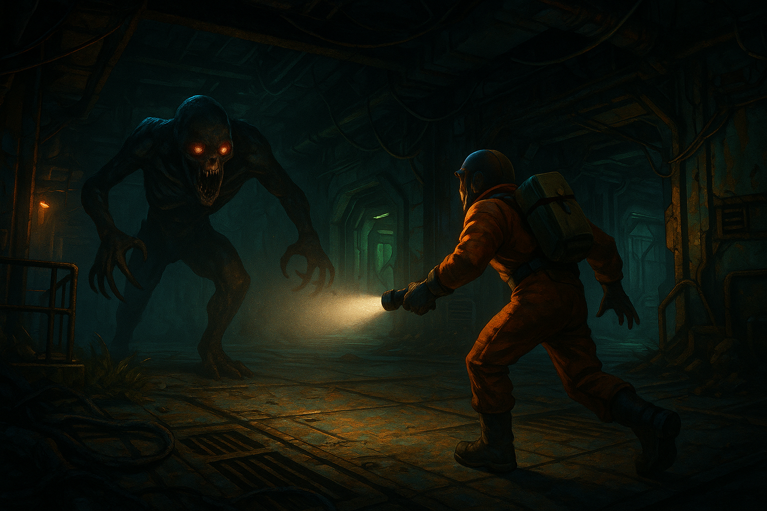 Who Clicks With Lethal Company Monsters and the Genre - cinematic gameplay artwork for Why Lethal Company Monsters Define Co-op Survival Horror