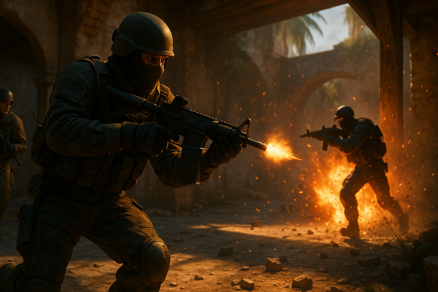 Inside the Pressure of New Counter Strike Global Offensive Tactical Shooter Action - gameplay scene in Does New Counter Strike Global Offensive Still Deliver Tactical Thrills?